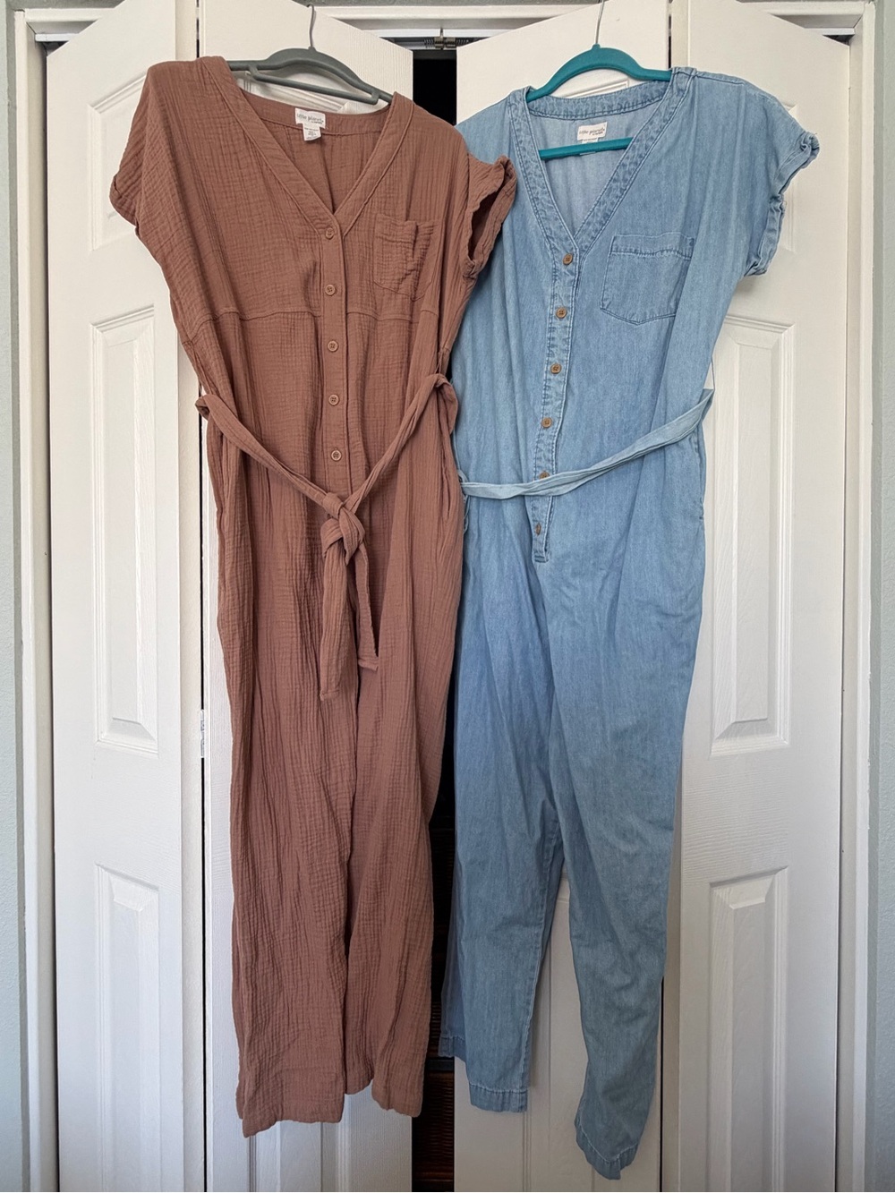 Bundle of 2 maternity jumpsuits
